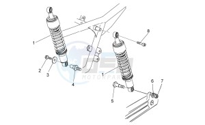 V7 II Special ABS 750 drawing Rear shock absorber