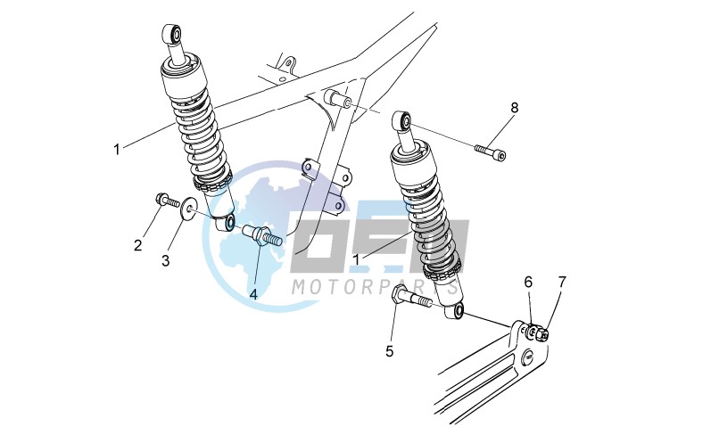 Rear shock absorber