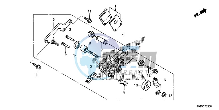 PARKING BRAKE CALIPER