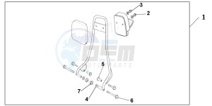 CB250 TWO FIFTY drawing BACKREST