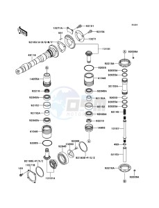 W800 EJ800ADFA GB XX (EU ME A(FRICA) drawing Camshaft(s)/Bevel Gear