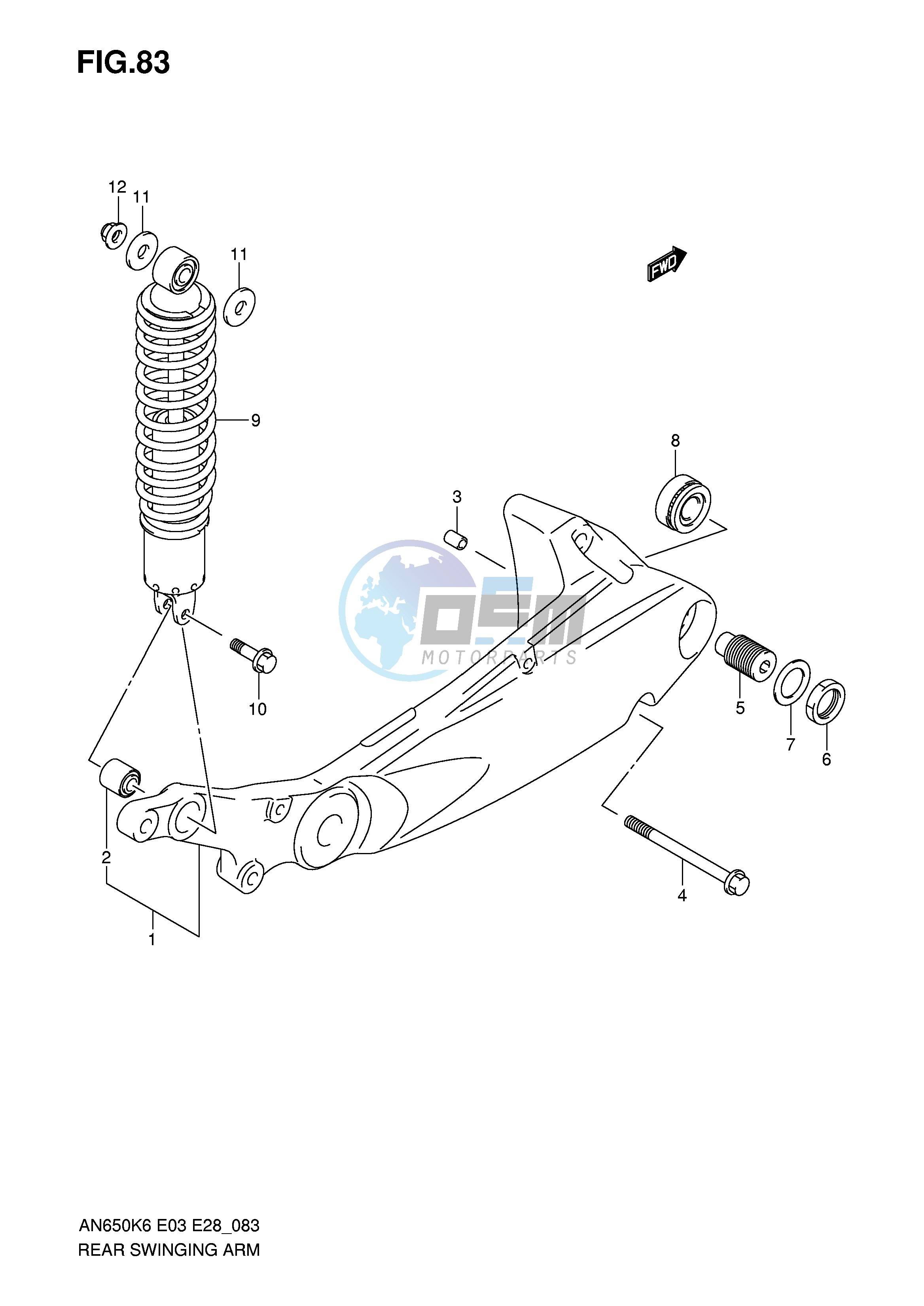 REAR SWINGING ARM