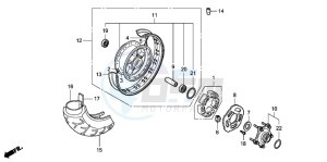 VT750CA drawing REAR WHEEL