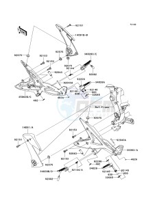 EX 650 A [NINJA 650R] (A6F-A8F) A6F drawing FOOTRESTS