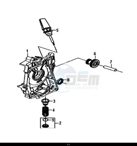 JET 4 50cc (AD05W8-EU) (E4) (L8) drawing R. CRANK CASE COVER