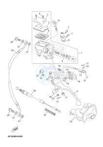 YN50 YN50FU NEO'S 4 (2ACN 2ACN) drawing FRONT MASTER CYLINDER