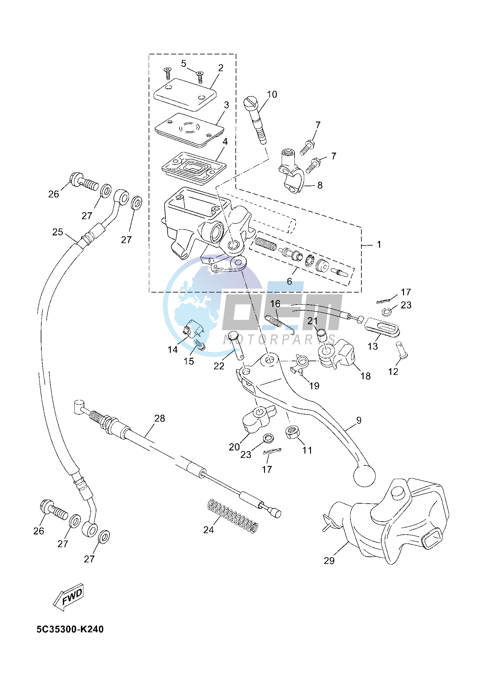 FRONT MASTER CYLINDER