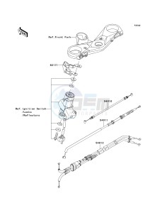 ZX 1000 E [NINJA ZX-10R] (E8F-E9FA) 0E9FA drawing CABLES