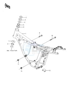 KX 80 C [KX80] (C1) [KX80] drawing FRAME_FRAME FITTINGS -- 81 KX80-C1- -