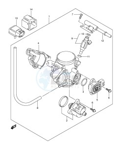 LT-A700X (E28-E33) drawing THROTTLE BODY