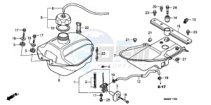 TRX250TEC drawing FUEL TANK