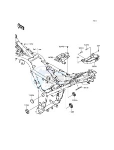 NINJA 300 ABS EX300BEFA XX (EU ME A(FRICA) drawing Frame Fittings