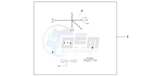 SH300AR9 UK - (E / ABS MKH SPC TBX) drawing HEATED GRIP ATT.