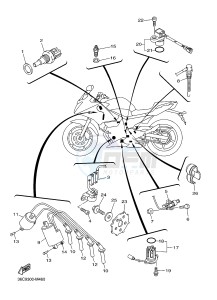 XJ6SA 600 DIVERSION (S-TYPE, ABS) (36DH 36DK) drawing ELECTRICAL 1