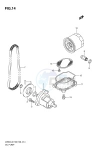 VZ800 (E3-E28) MARAUDER drawing OIL PUMP