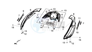 GTS 125I 2014 ABS drawing COWLING