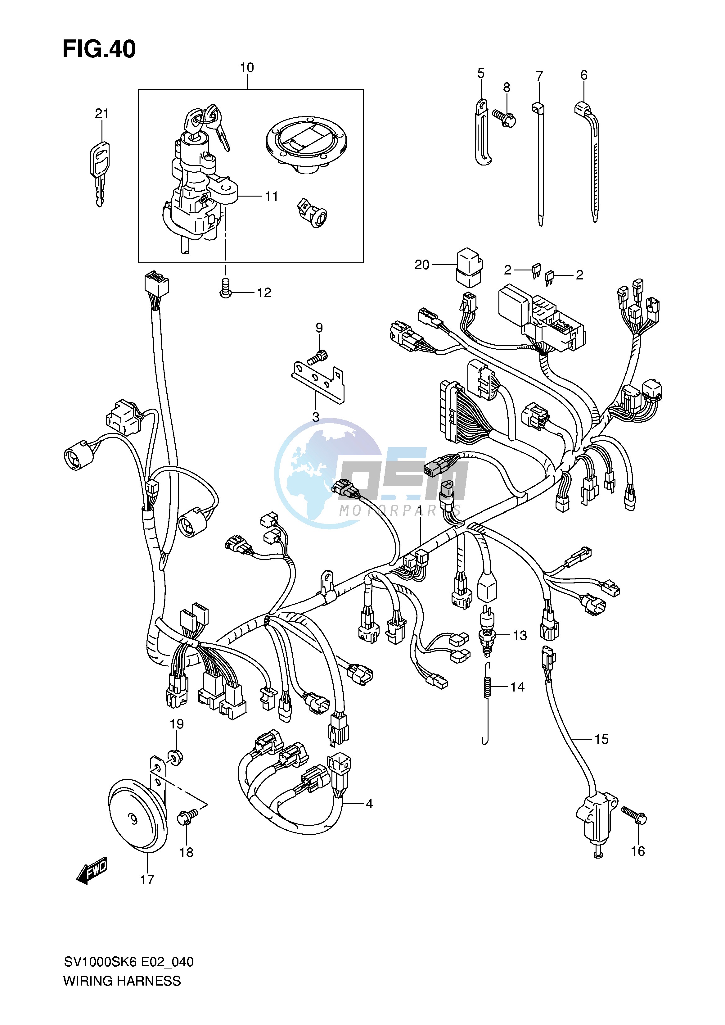 WIRING HARNESS (SV1000 U1 U2)