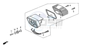 NSR75 drawing TAILLIGHT