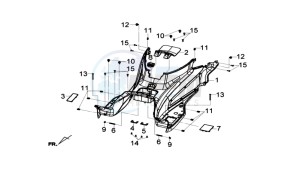 GTS 125I drawing FOOTREST