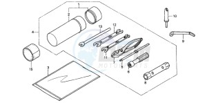 TRX350FM FOURTRAX 350 4X4ES drawing TOOLS