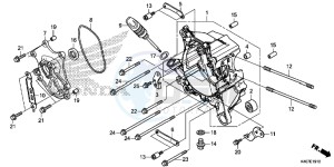 NSS125ADF Forza 125 - NSS125AD UK - (E) drawing RIGHT CRANKCASE