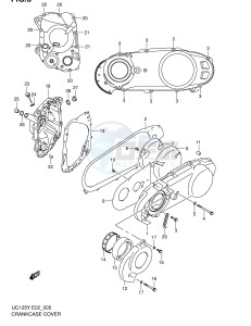 UC125 (E2) drawing CRANKCASE COVER