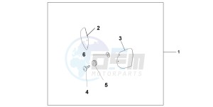 SES150 125 drawing KNUCKLE VISOR