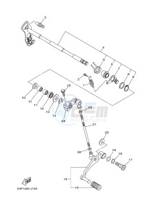 XT1200ZE SUPER TENERE ABS (BP91) drawing SHIFT SHAFT