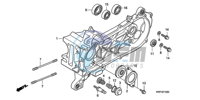 LEFT CRANKCASE