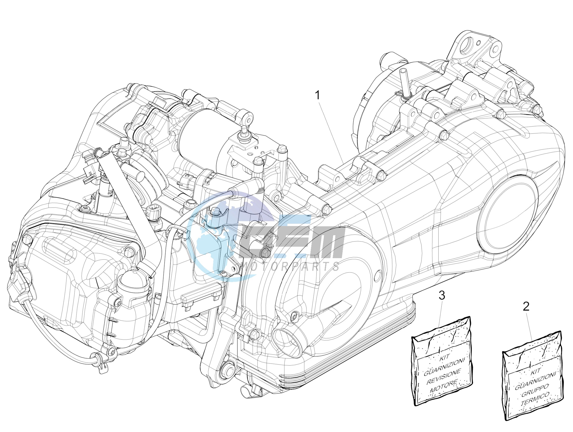 Engine, assembly