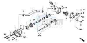 PES150R 125 drawing WATER PUMP