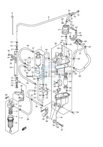 DF 225 drawing Fuel Pump/Fuel Vapor Separator