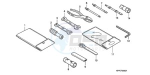 CBR125RW9 Australia - (U) drawing TOOL