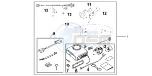 VFR1200FD VFR1200F UK - (E) drawing ALARM SYS