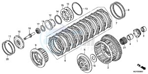 CBR1000RRE Fireblade 2ED drawing CLUTCH