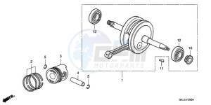 CRF50F9 Australia - (U) drawing CRANKSHAFT/PISTON