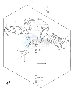 GZ250 (E1) drawing AIR CLEANER