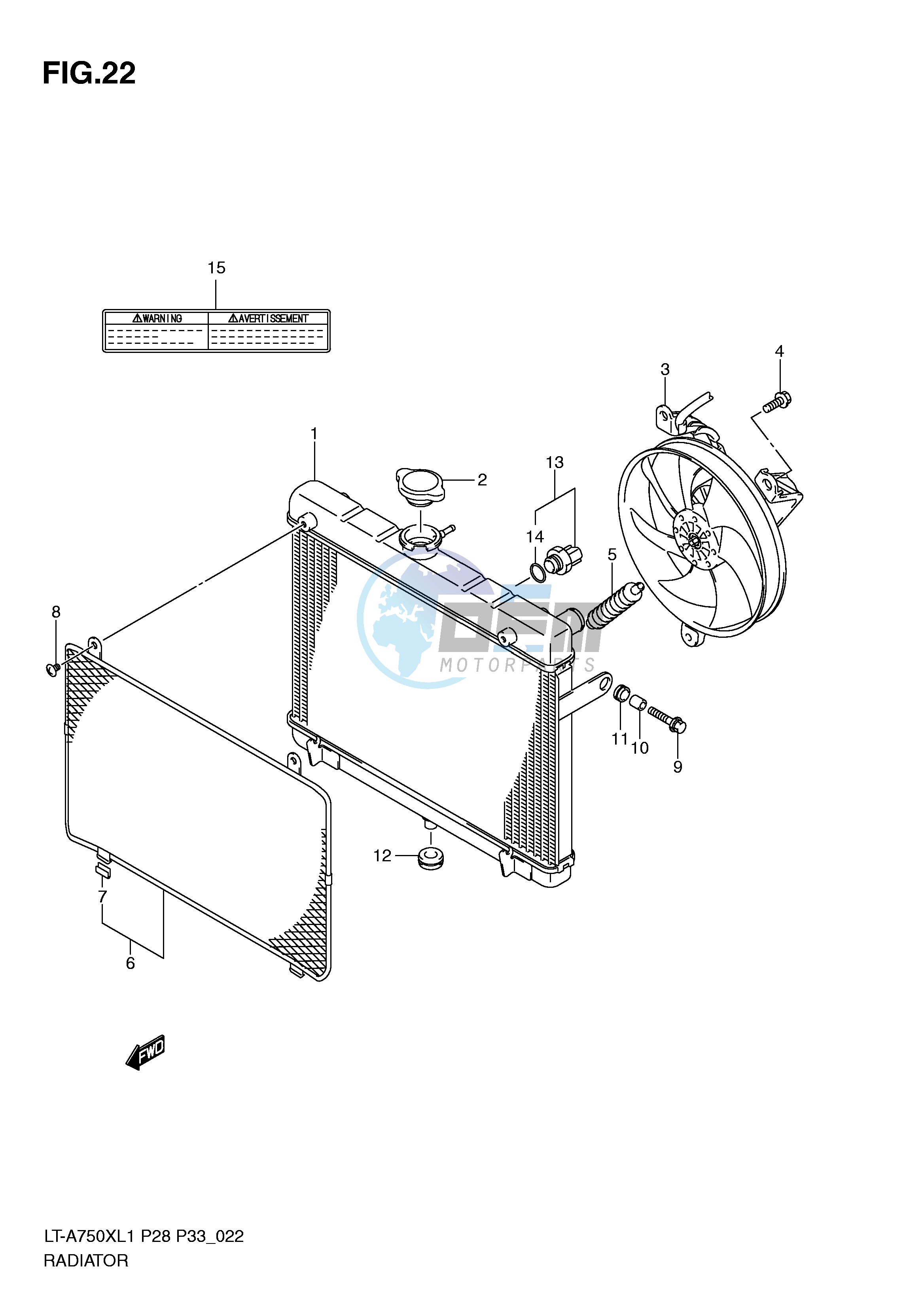 RADIATOR (LT-A750XZL1 P28)