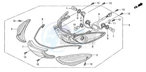 SH150 125 drawing REAR COMBINATION LIGHT