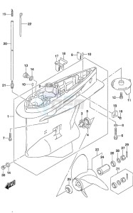 DF 225 drawing Gear Case (C/R)