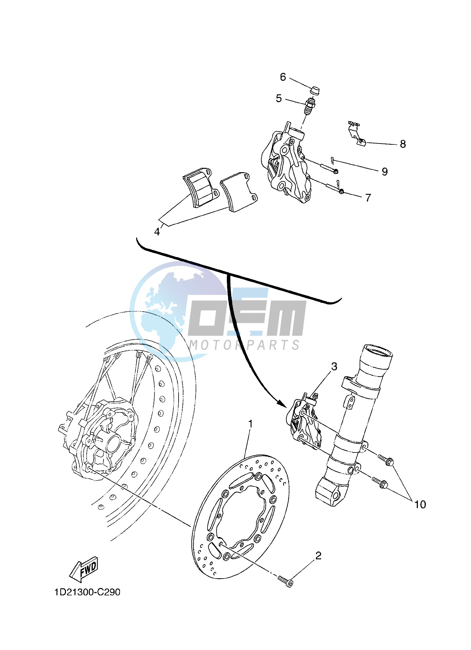 FRONT BRAKE CALIPER