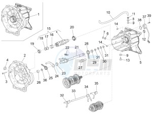 Audace 1400 Carbon 1380 (NAFTA) drawing Gear box / Selector / Shift cam