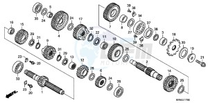 CRF250RB CRF250R ED drawing TRANSMISSION