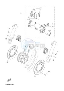 XT660Z TENERE (2BD6 2BD6 2BD6) drawing FRONT BRAKE