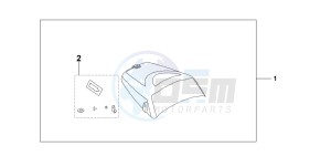 CBF1000 drawing SEAT COWL*NHA48M*