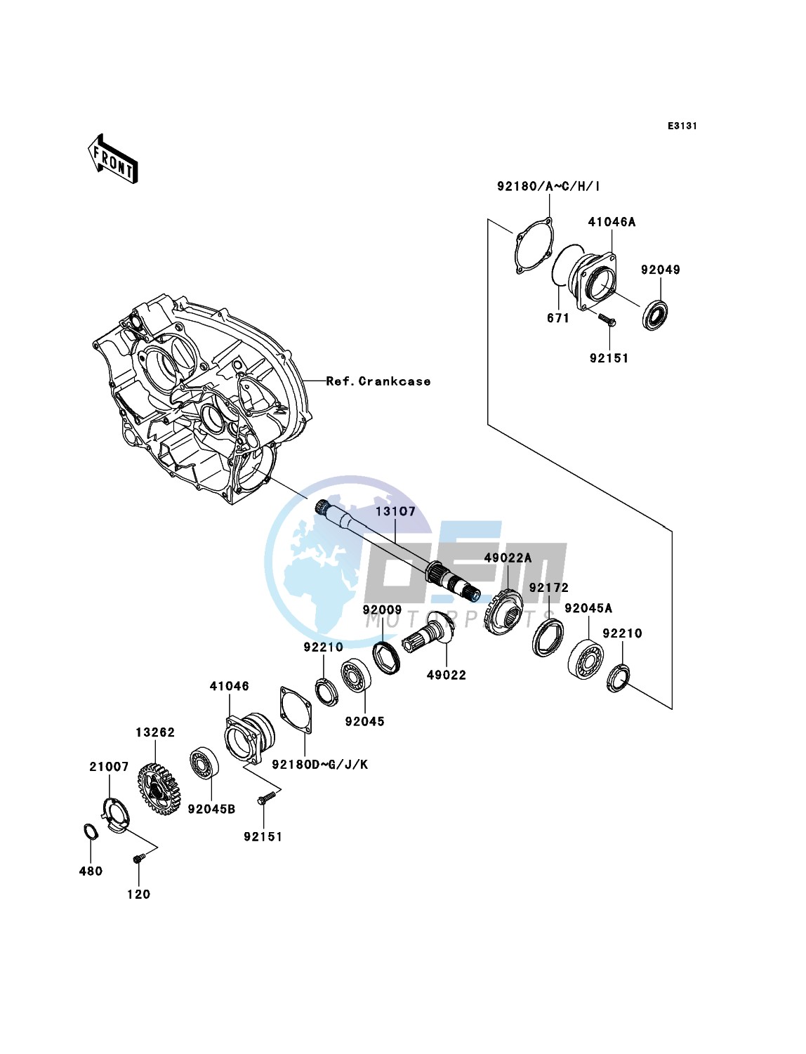 Front Bevel Gear