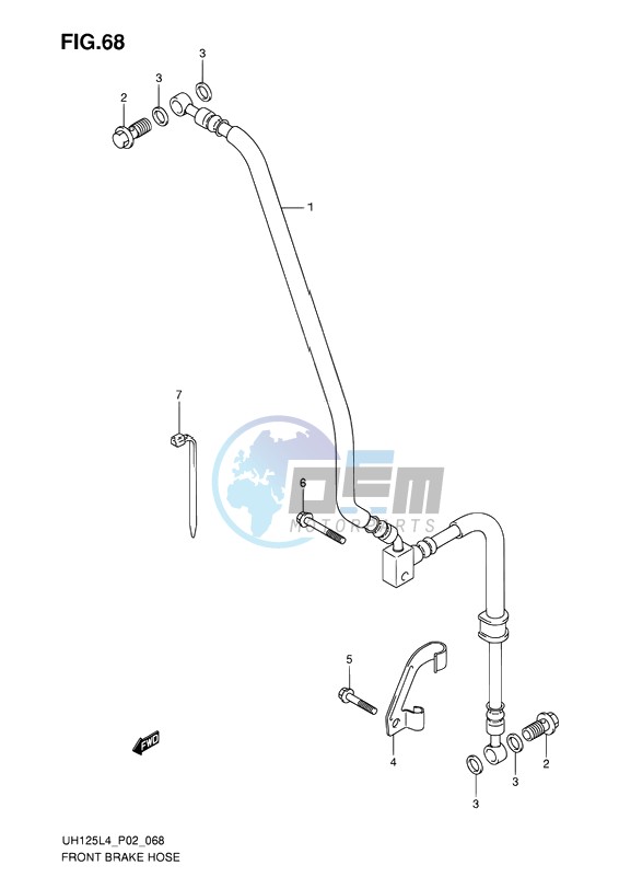 FRONT BRAKE HOSE