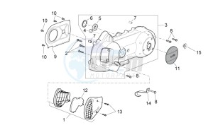 Sport City Cube 125-200 carb e3 drawing Variator cover