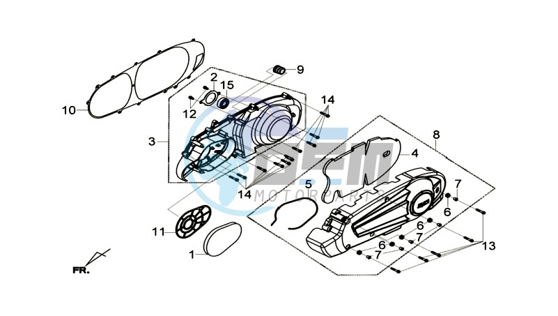 CRANKCASE COVER LEFT