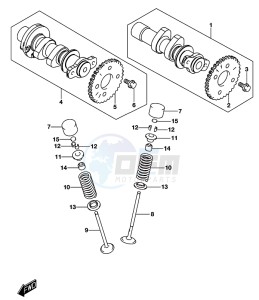 GSX-S125 drawing CAMSHAFT/VALVE